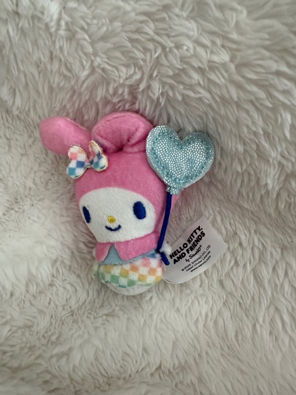 Sanrio My Melody Pastel Plush with Blue Heart